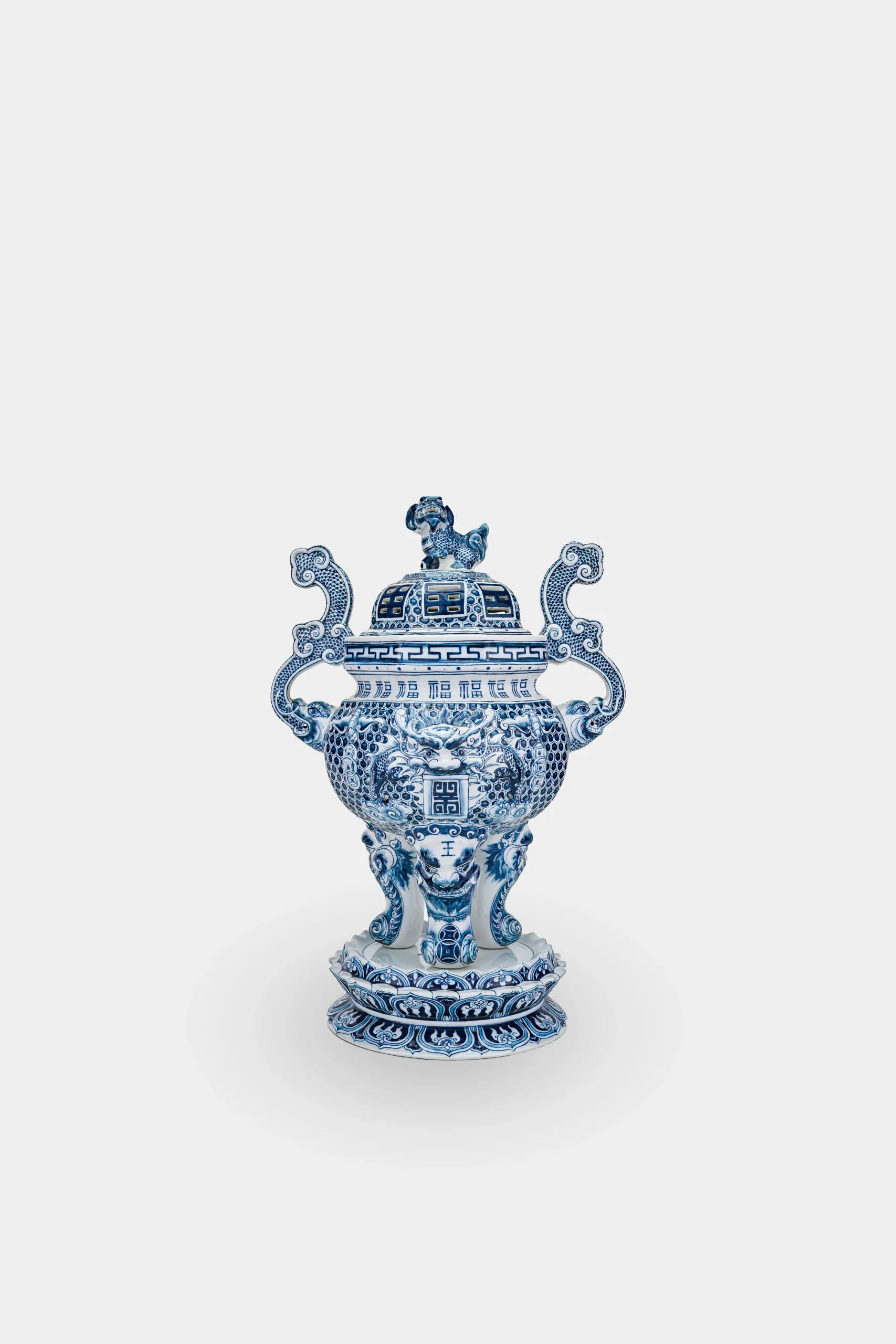 Đỉnh Hạc S2 Lam Huế Song Long Chầu Nguyệt - Image 3