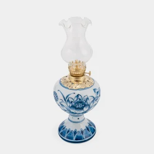 Đèn eo Lam Huế Sen Bạch Ngọc