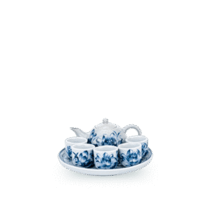Bộ trà thờ Bạch Vân Sen Bạch Ngọc