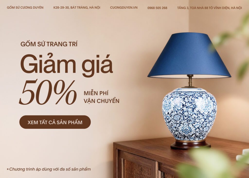 Ưu đãi LỚN NHẤT năm: Giảm giá 50% bình trang trí độc bản