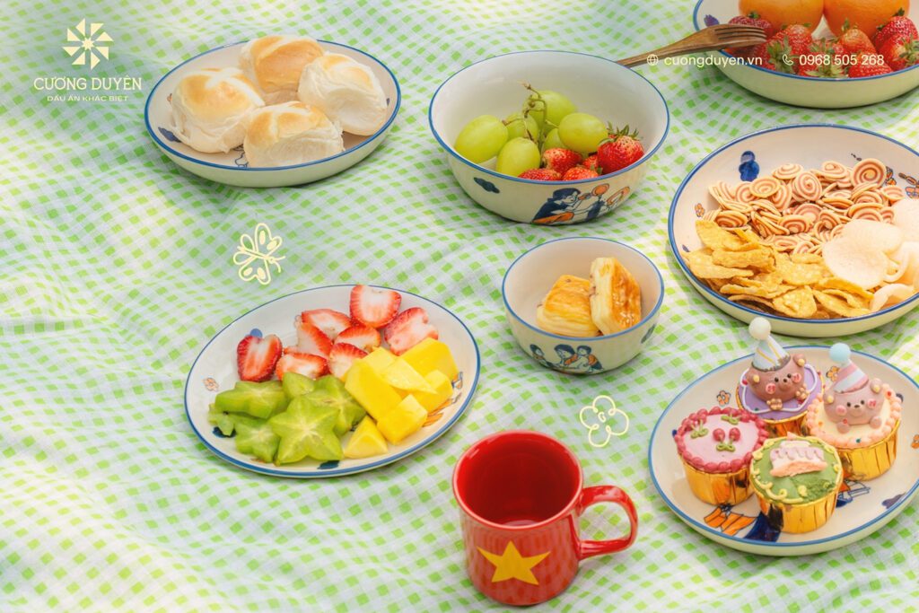 Cảm hứng sáng tạo bộ đồ ăn Hương Tình Thân