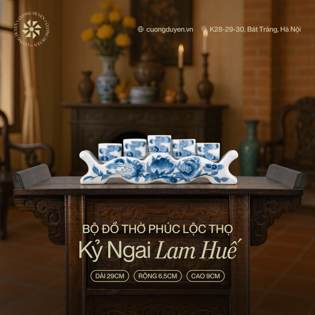 Kỷ ngai - Bộ đồ thờ Phúc Lộc Thọ