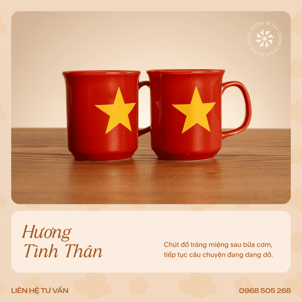Bộ đồ ăn Hương Tình Thân - Cốc Việt Nam