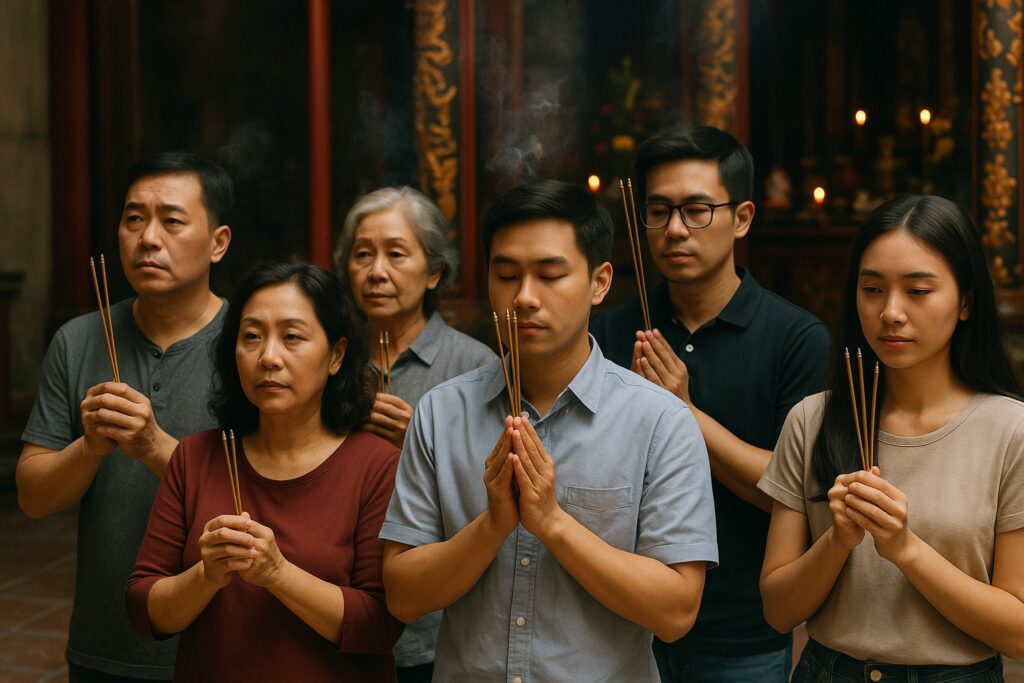 Thắp hương - Số lượng nén hương khác nhau.