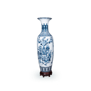 Lộc bình 160 Lam Huế Đông Bích Đồ Thư Họa