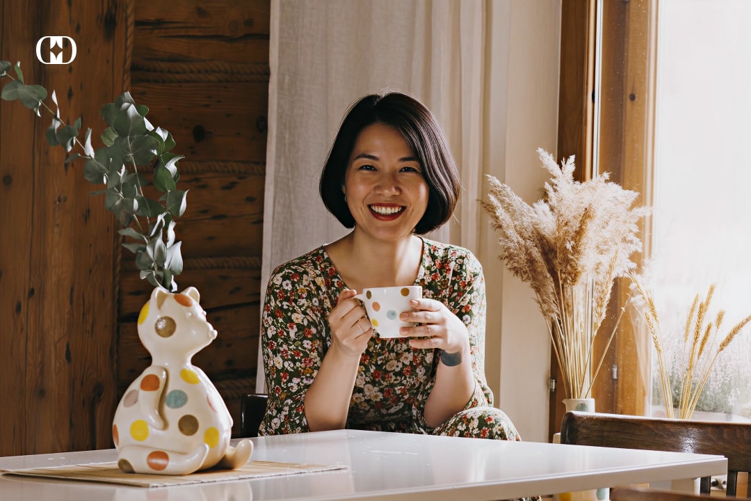 bình hoa gốm sứ tặng mẹ