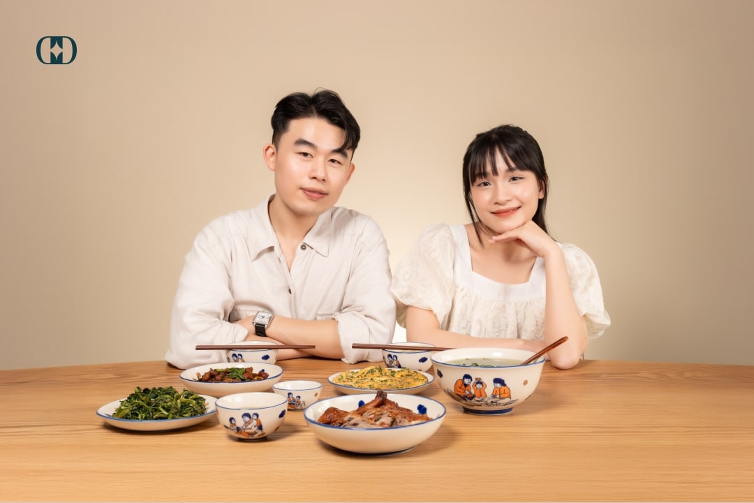 bộ đồ ăn gốm sứ