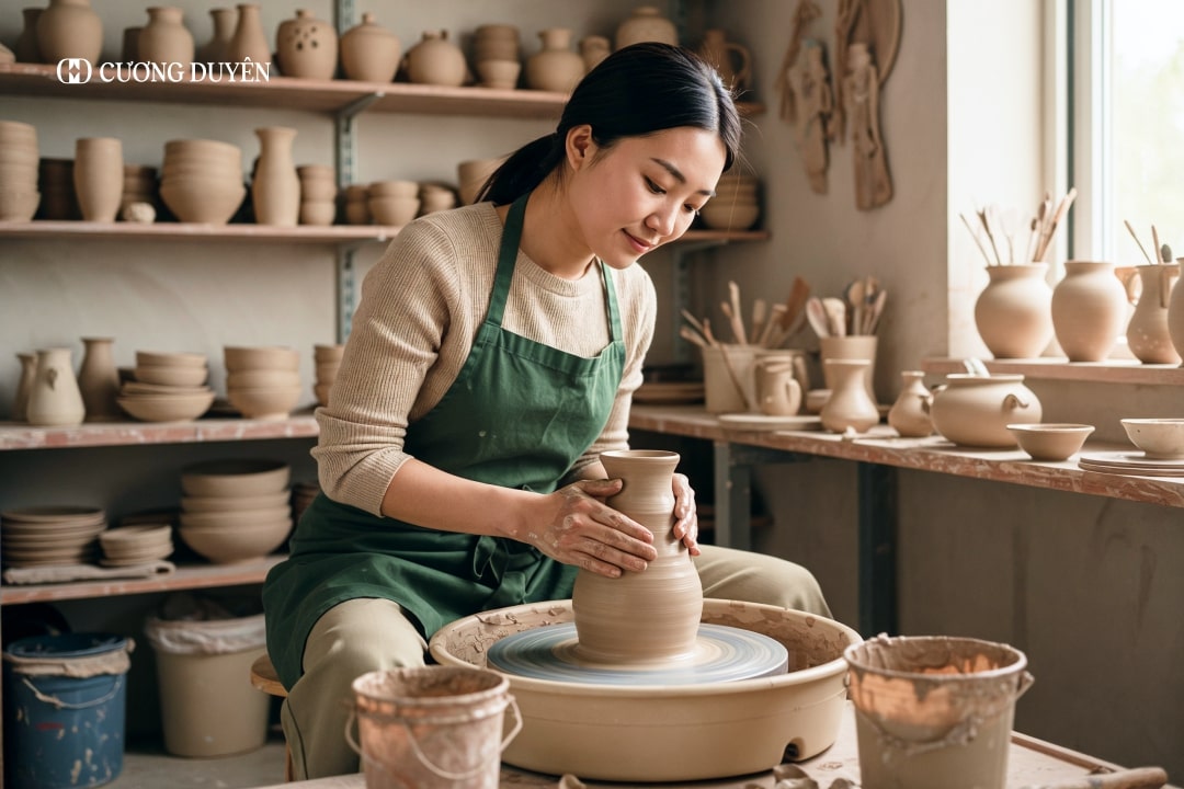 lư hương gốm sứ