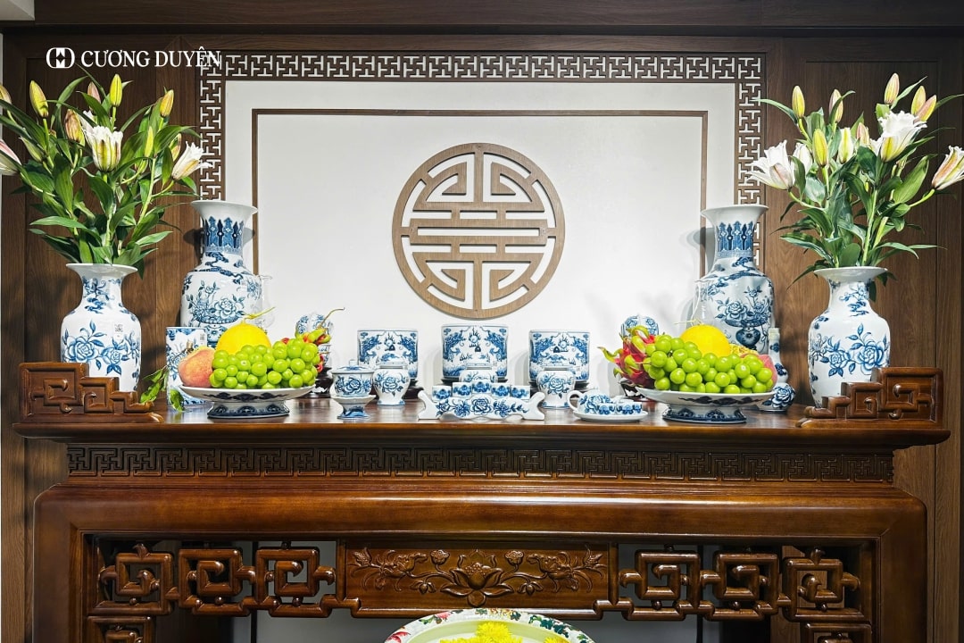 sắp xếp bàn thờ đúng cách