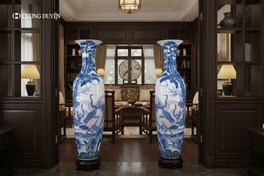Gốm sứ Bát Tràng trang trí phong thuỷ