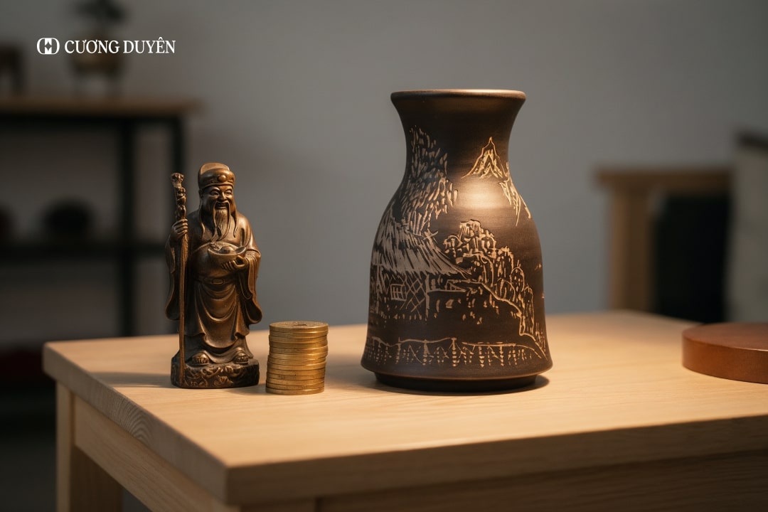 Gốm sứ Bát Tràng trang trí phong thuỷ