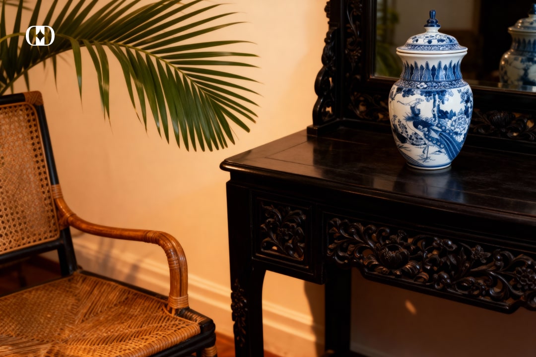 Gốm Sứ Trang Trí Phong Cách Indochine
