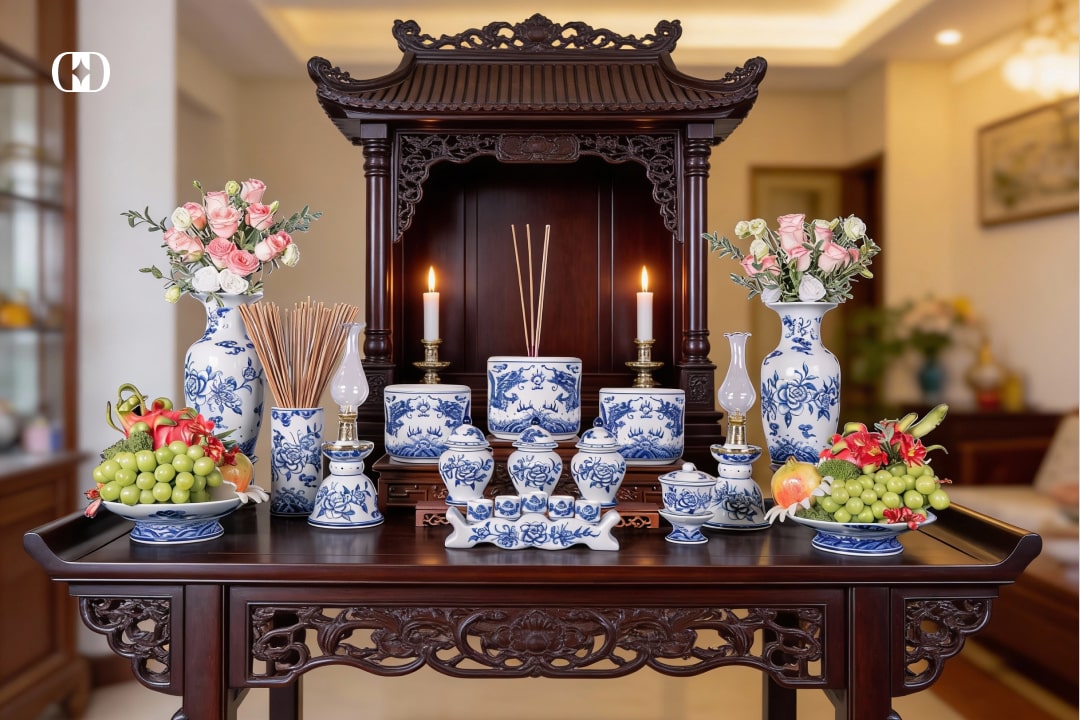 bộ đồ thờ gia tiên đầy đủ gồm những gì