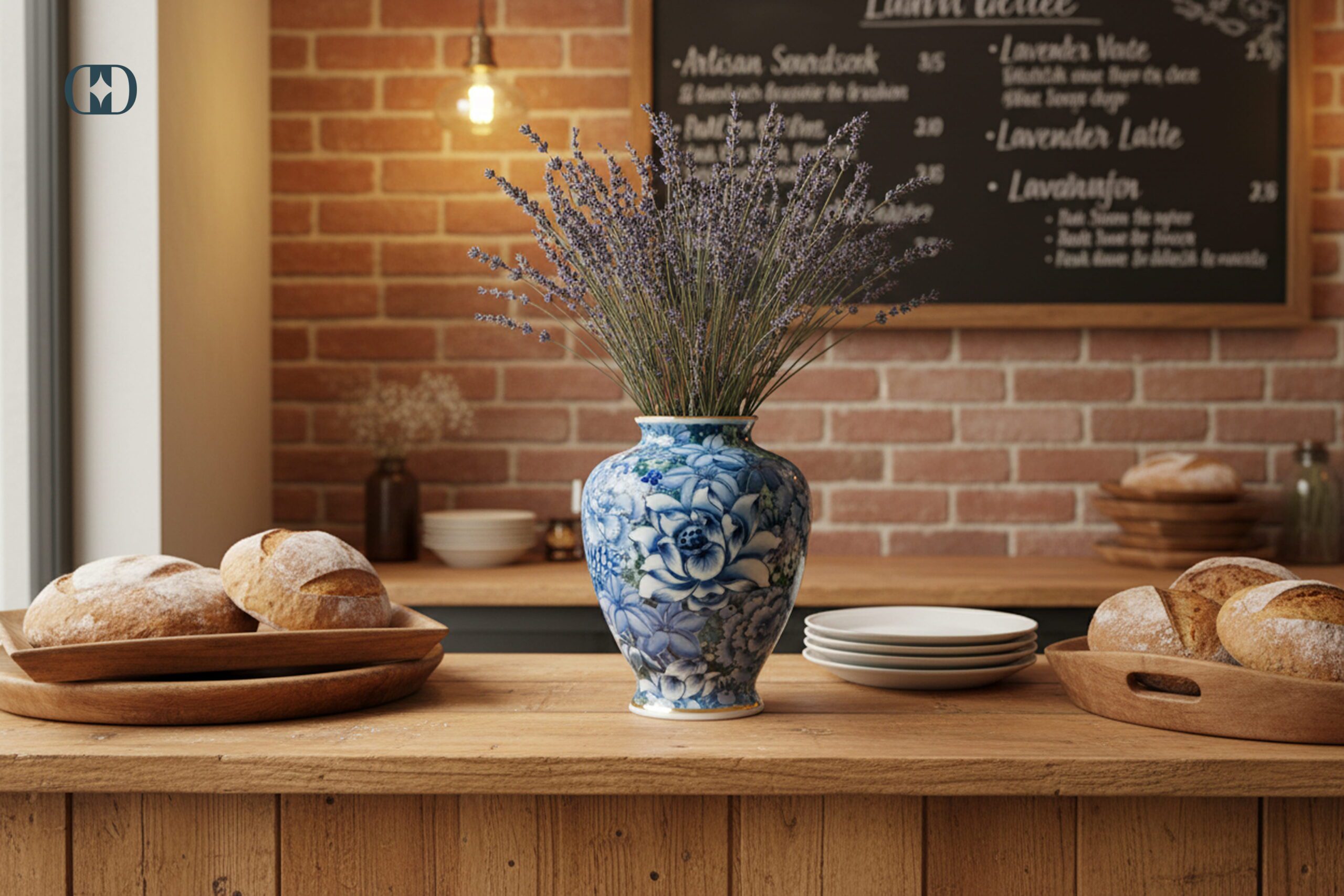 bình cắm hoa lavender khô