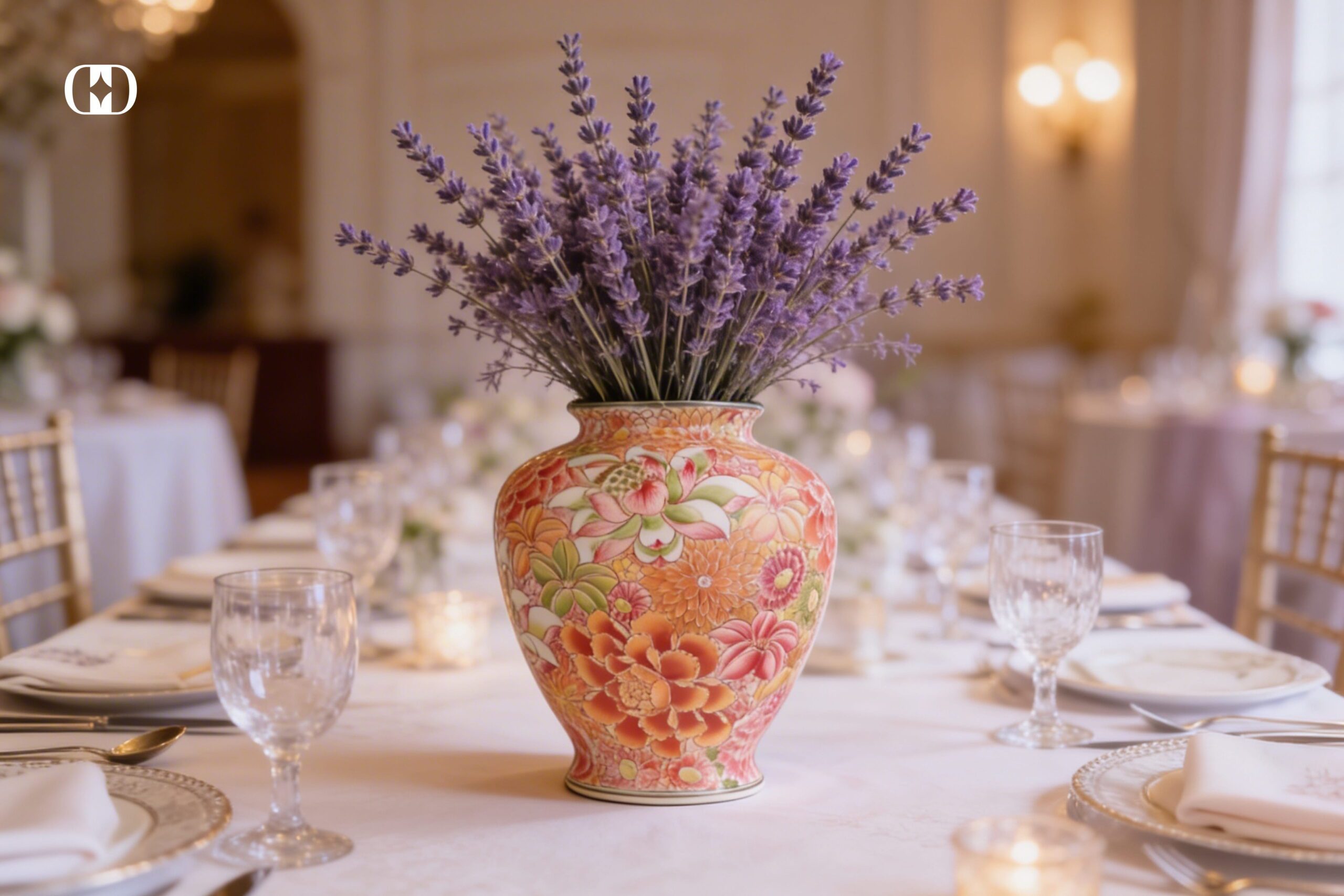 bình cắm hoa lavender khô