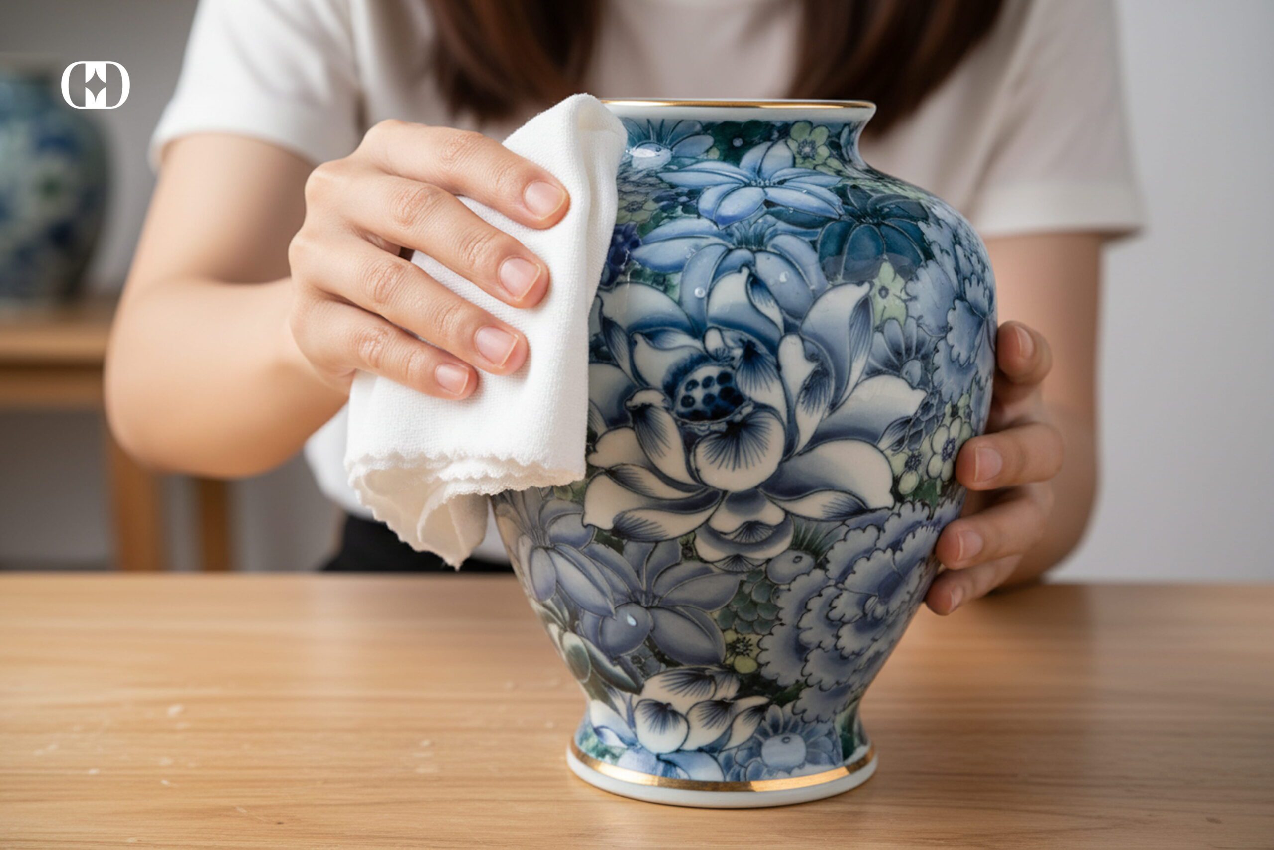bình gốm cắm hoa