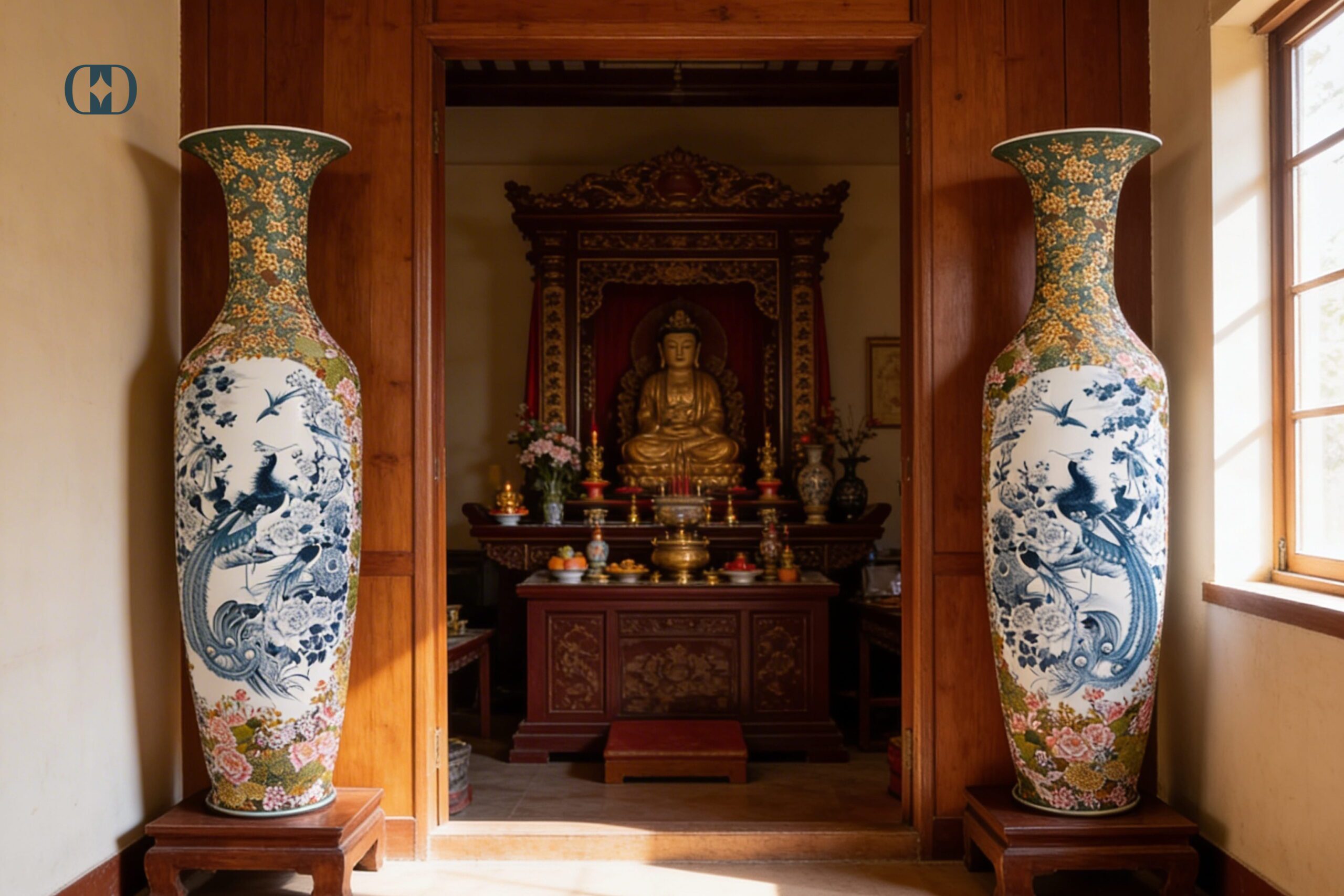 lộc bình trang trí phòng khách