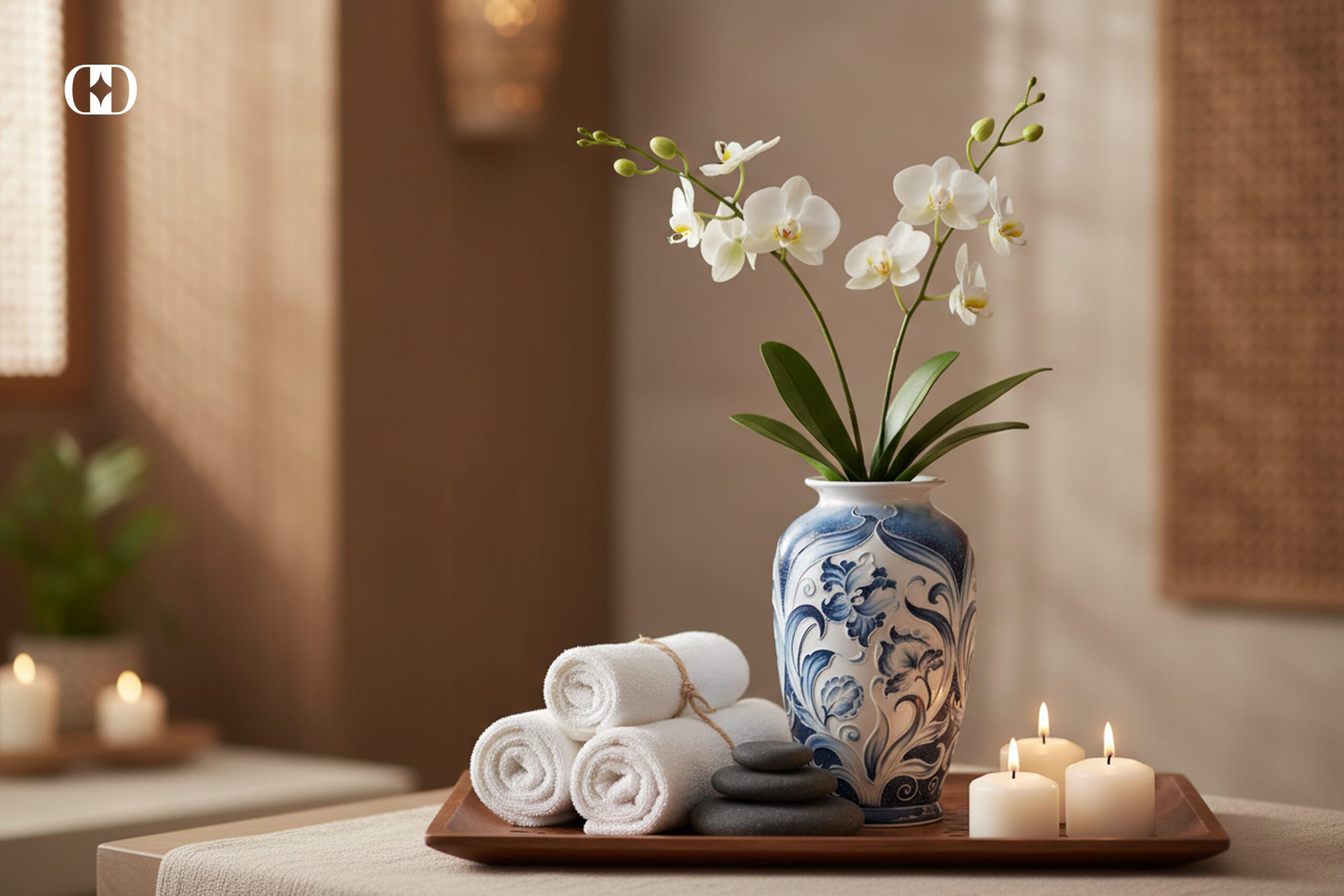 Cách cắm hoa bình miệng rộng