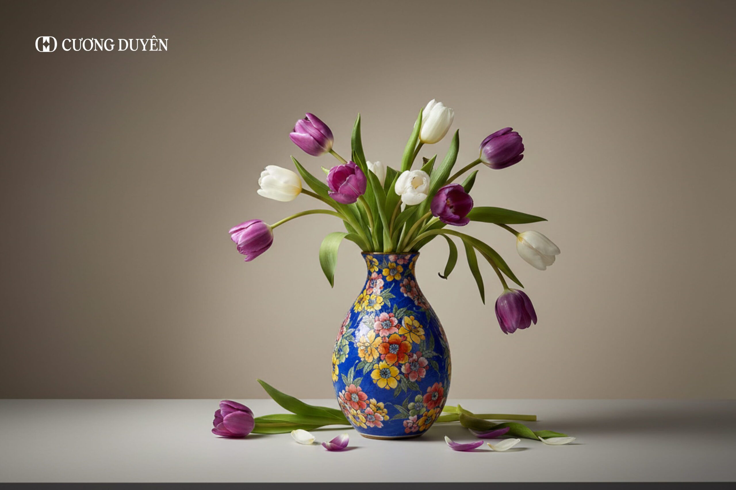 Cách cắm hoa tulip