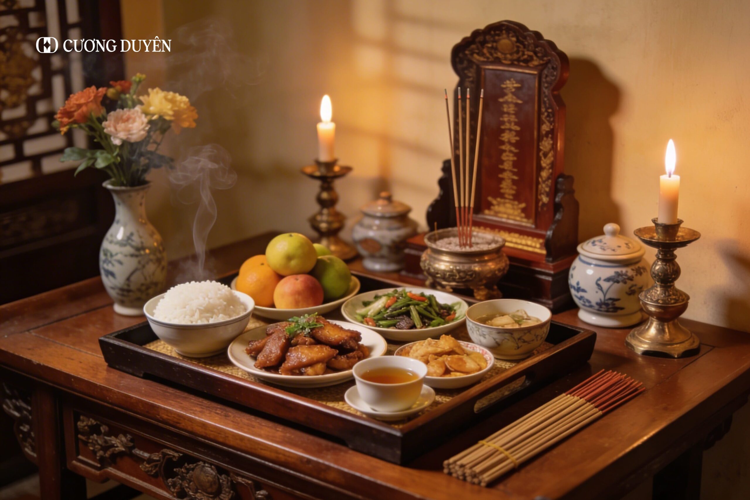 Chuẩn bị lễ vật mâm cúng Thổ Địa & Thần Linh