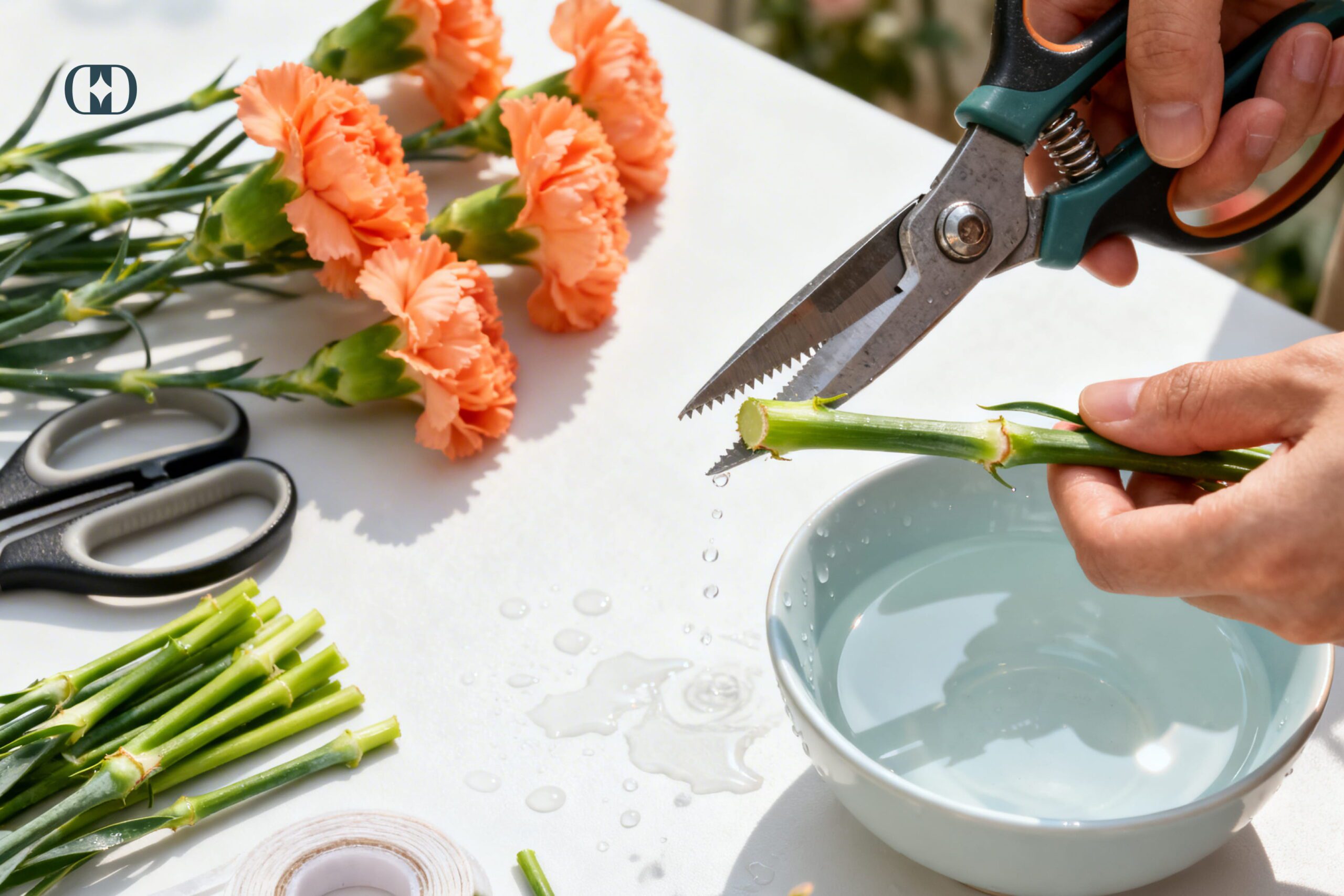 cách cắm hoa phăng đẹp