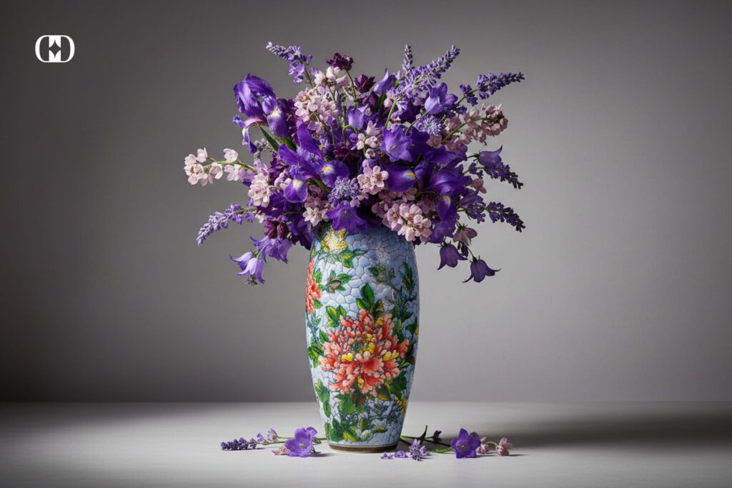 cắm hoa violet