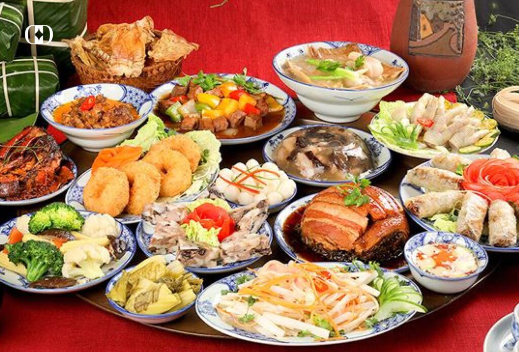 mâm cúng giỗ tổ hùng vương​