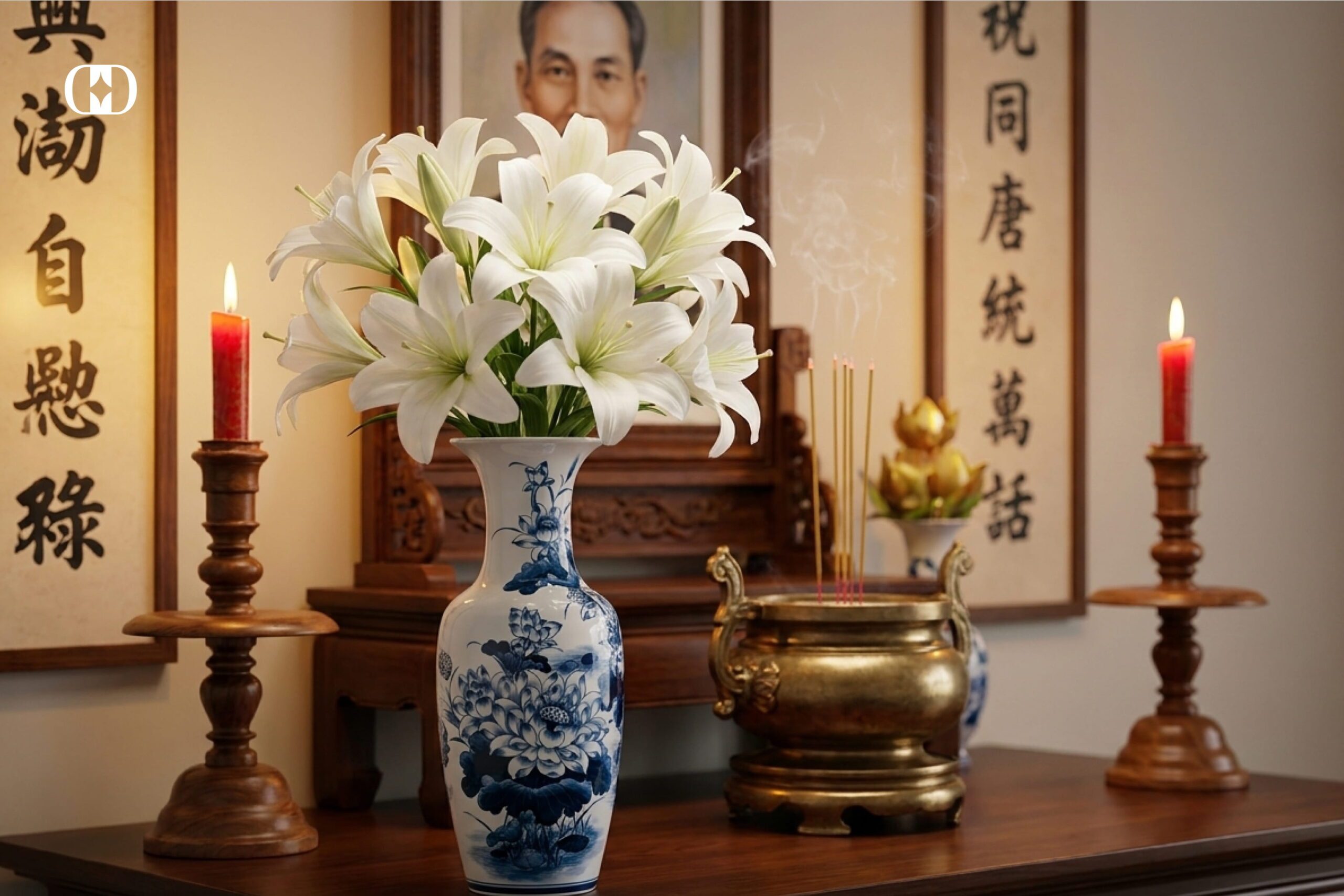 Lưu ý phong thủy và tâm linh khi thắp hương hoa loa kèn