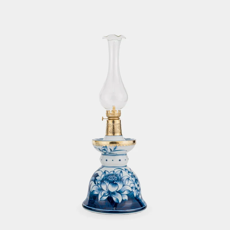 Đèn chuông thờ gốm sứ s1 sen