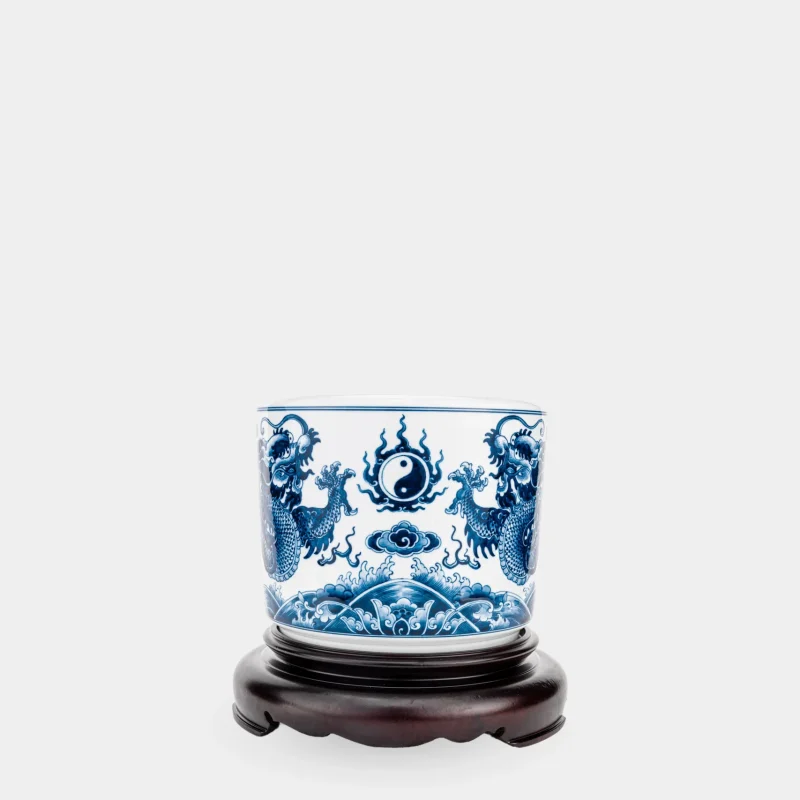 Bát hương thờ gốm sứ rồng sen bien
