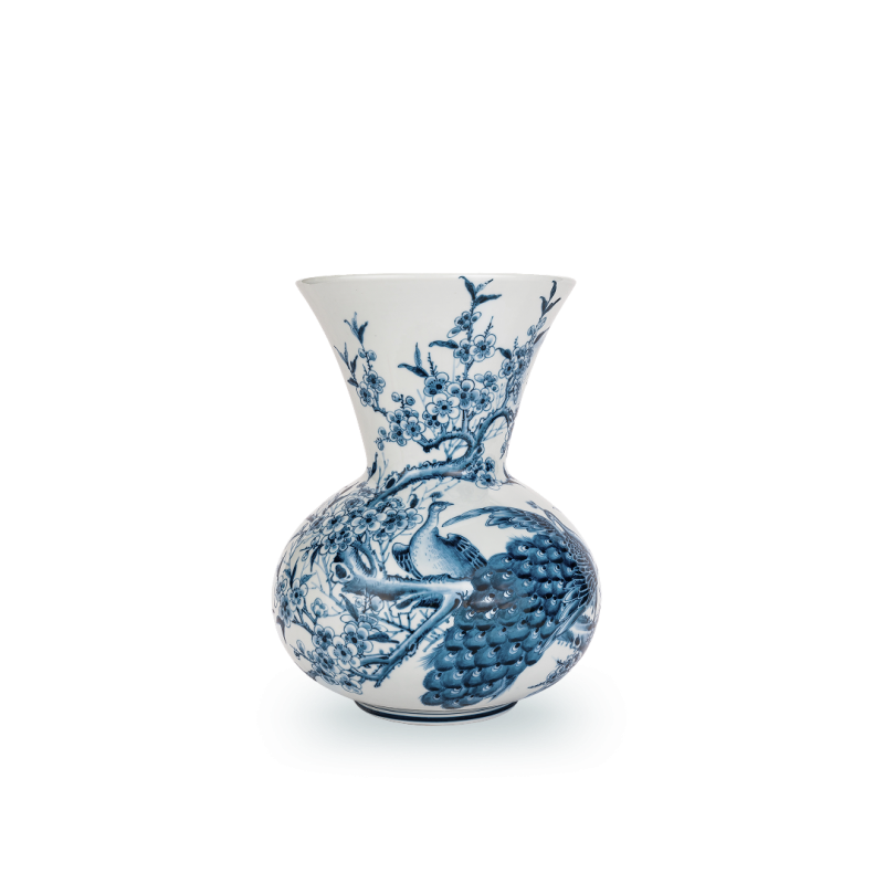 Bình hoa 33 dáng loa Lam Huế Công Đào - 1