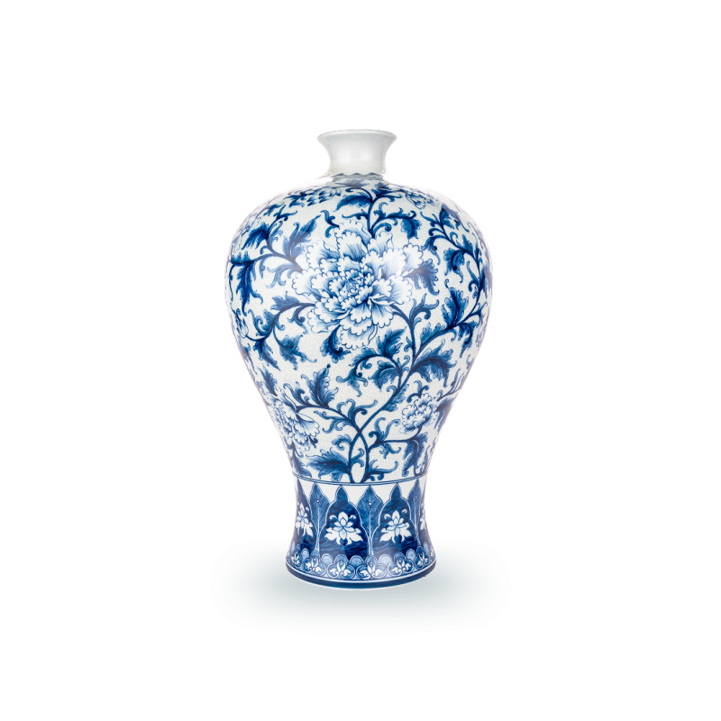 Mai bình S1 Lam Huế Bạch Vân Hoa Dây - 1