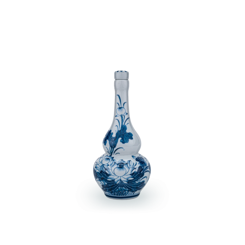 Nậm rượu hồ lô S1 Lam Huế Sen (LE) - 1